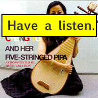 Cheng Yu and her 5-stringed pipa
